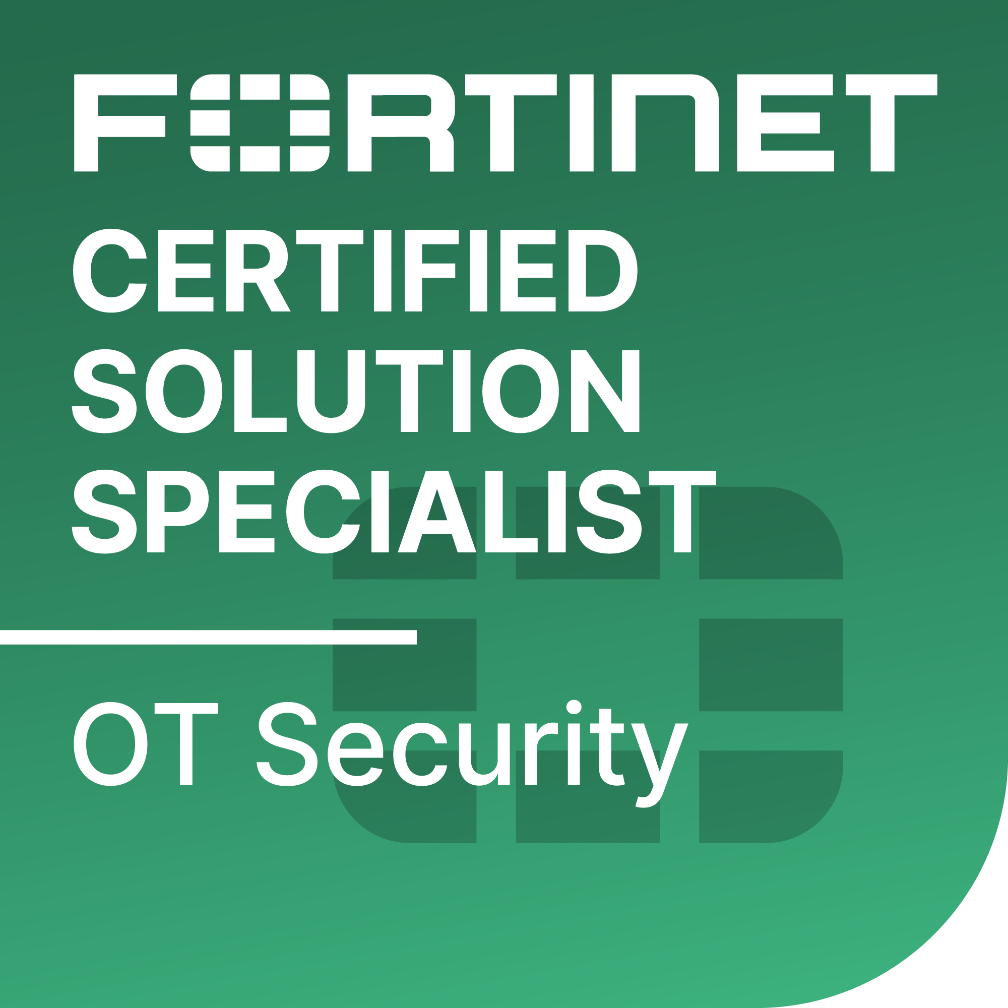 Fortinet Certified Solution Specialist OT Security badge