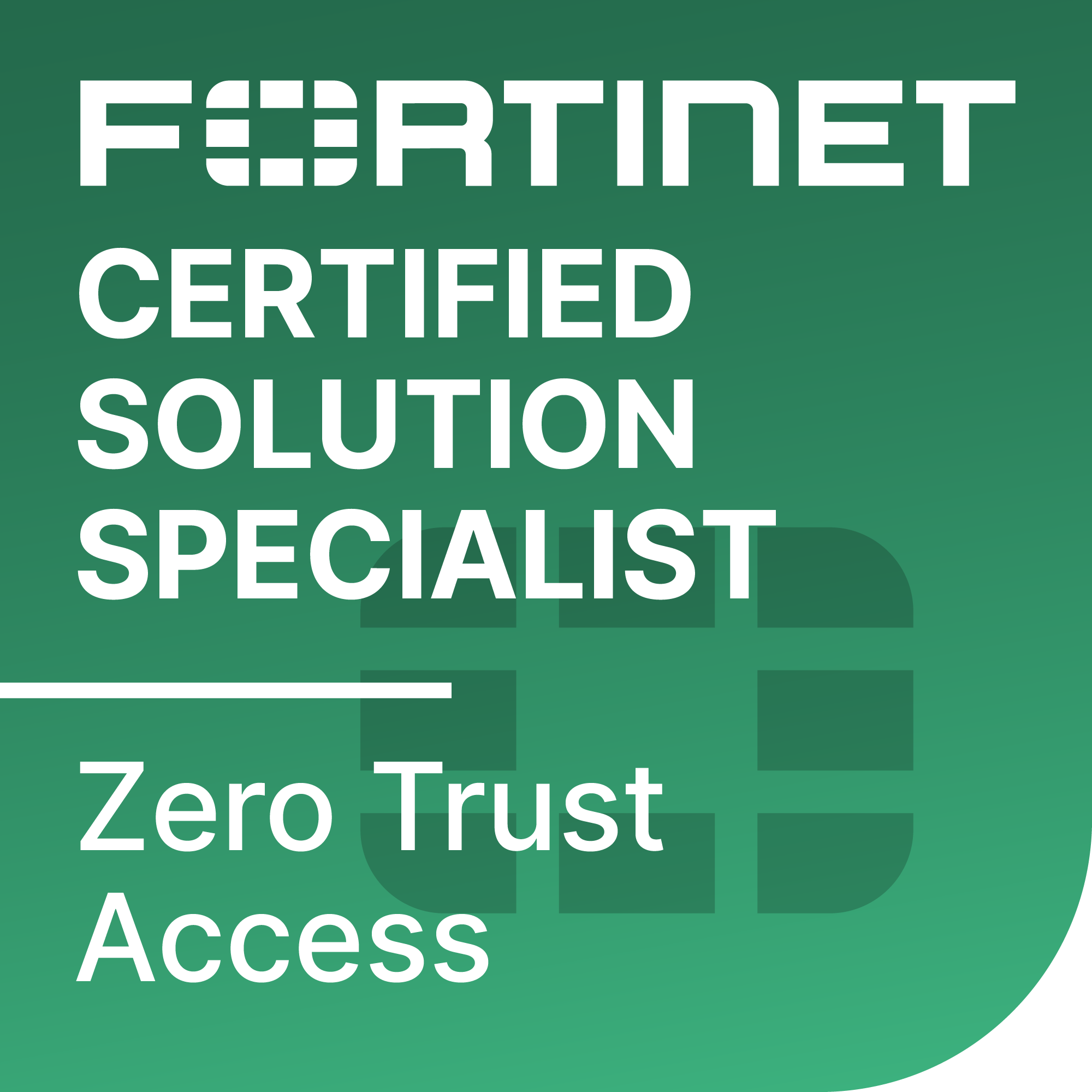 Fortinet Certified Solution Specialist Zero Trust Access badge