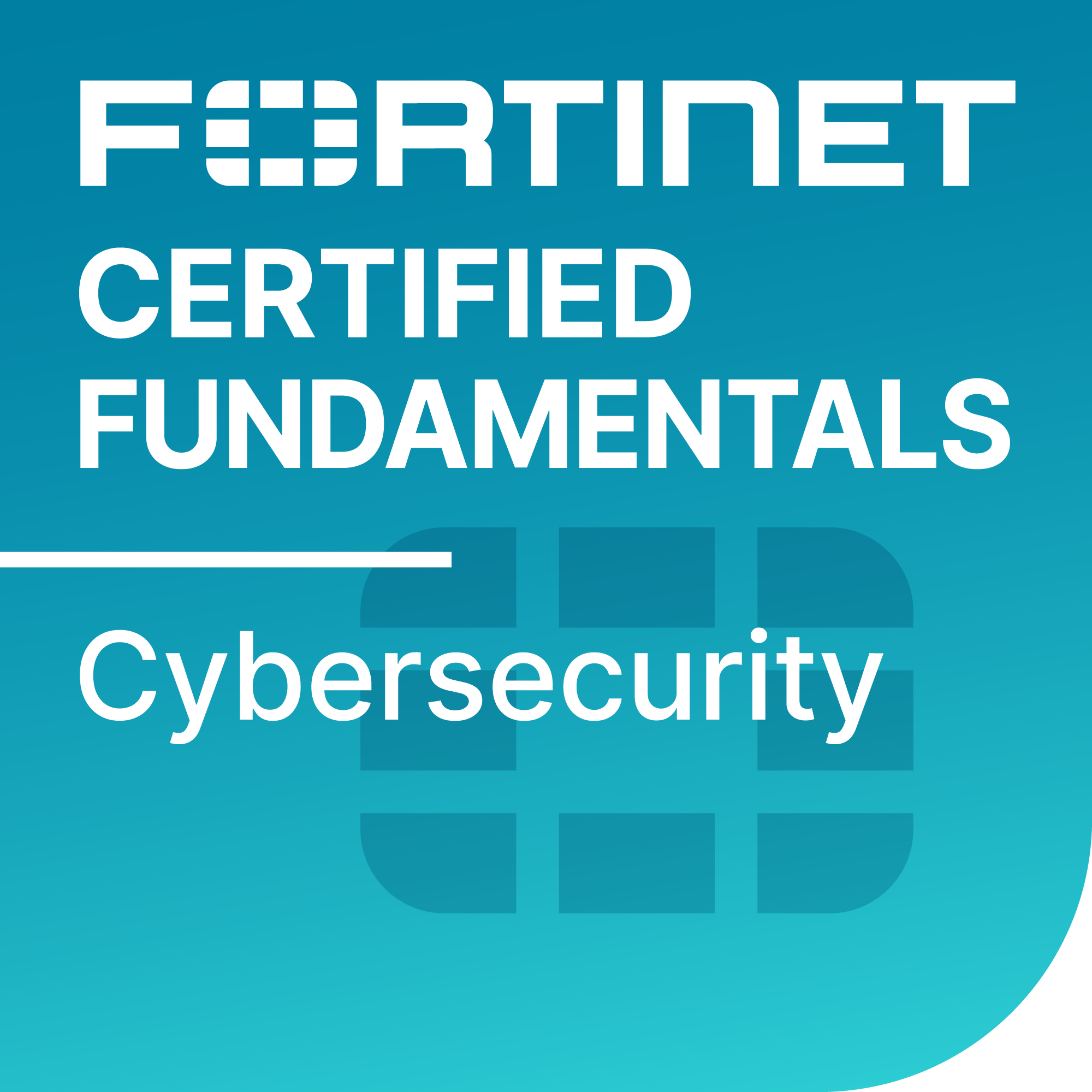 Fortinet Certified Fundamentals badge