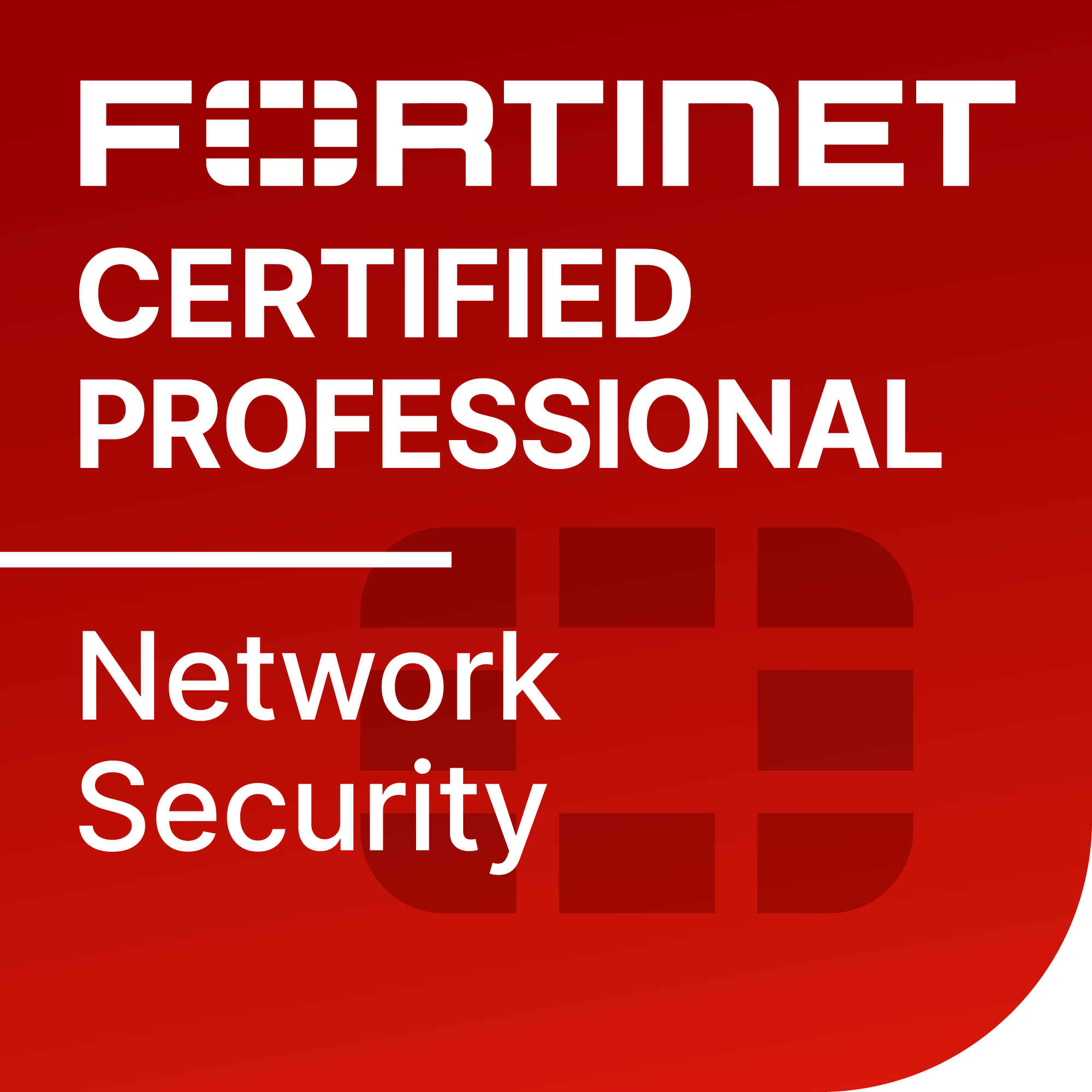 Fortinet Certified Professional Network Security badge