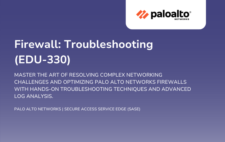 Firewall: Troubleshooting (EDU-330)