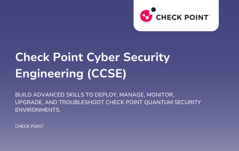 Check Point Cyber Security Engineering (CCSE) - Datacipher