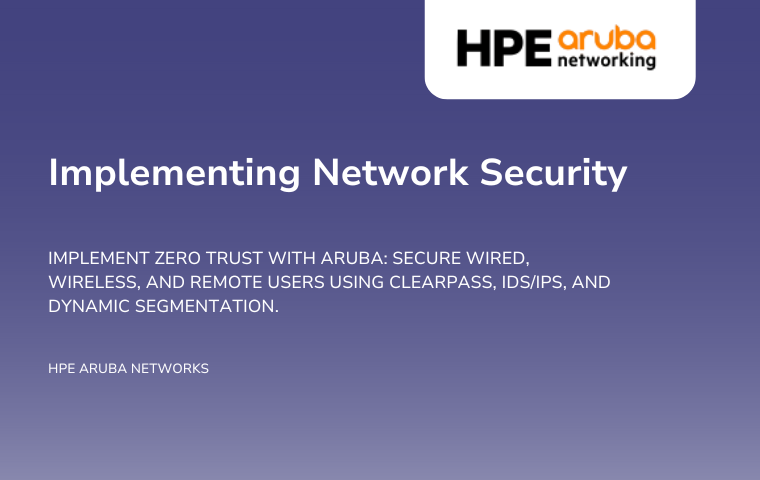 Implementing Network Security, Rev. 24.41