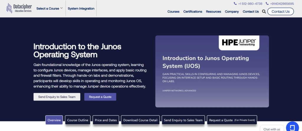 Junos Os Interface Introduction to Junos Operating System Course Guide 2026