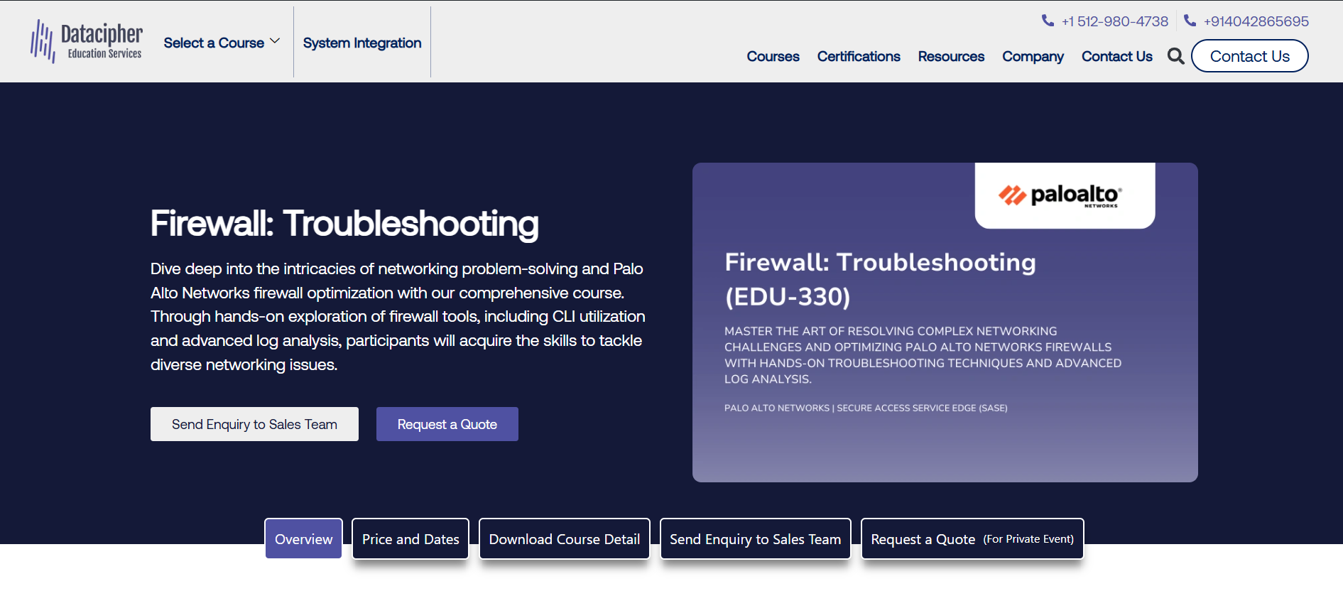 Palo Alto Firewall Training: Master Troubleshooting with EDU-330