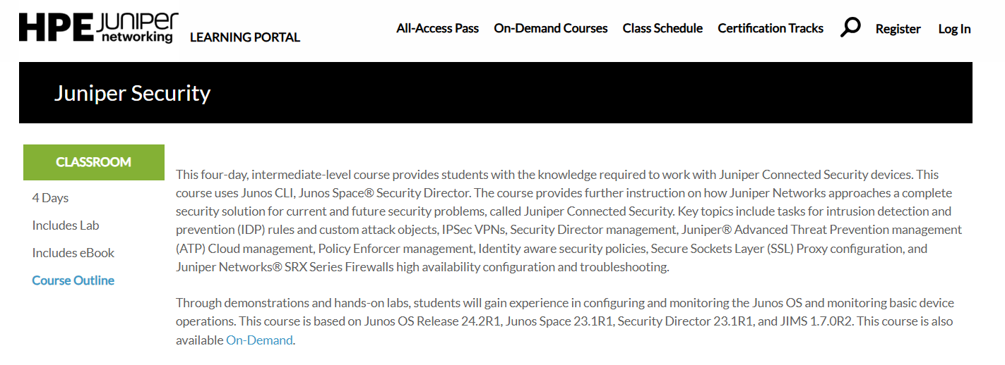 Juniper Learning Path What You’ll Learn in the Juniper Security Course?