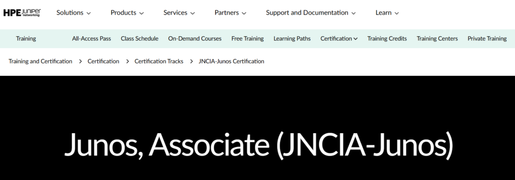 JNCIA-Junos certification