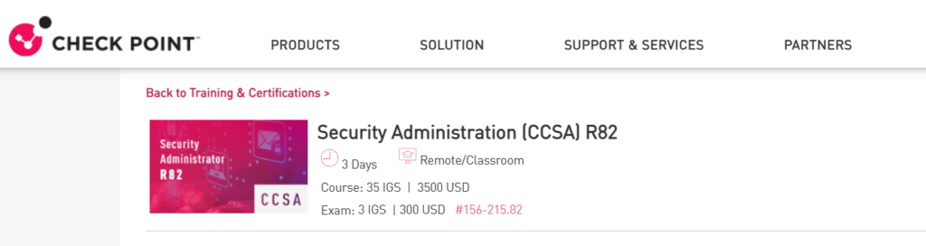 CCSA certification
