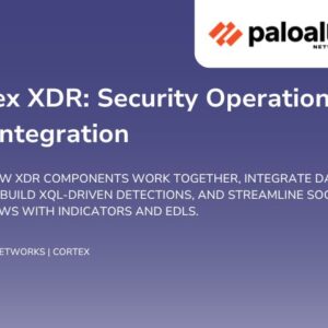 Learn how XDR components work together, integrate data sources, build XQL-driven detections, and streamline SOC workflows with indicators and EDLs.