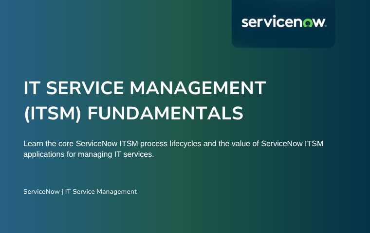 IT Service Management (ITSM) Fundamentals