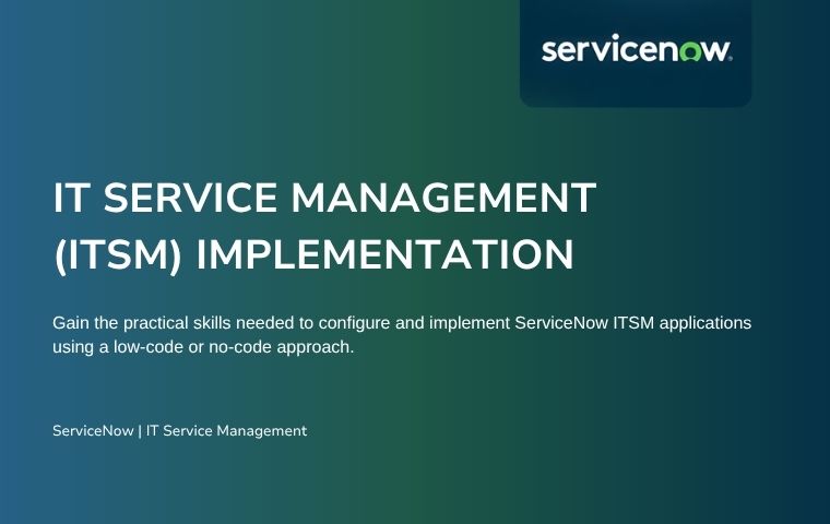 IT Service Management (ITSM) Implementation