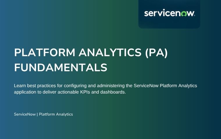 Platform Analytics (PA) Fundamentals