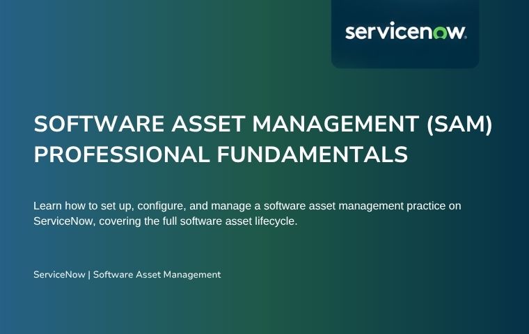 Sam With Ranger Software Software Asset Management (SAM) Professional Fundamentals