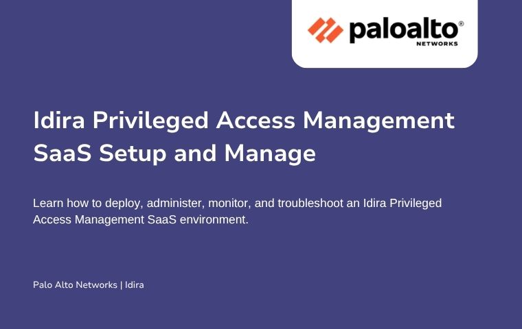 Idira Privileged Access Management SaaS Setup and Manage